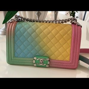 ••SOLD••CHANEL 2017 Cuba Cruise Rainbow Boy Medium